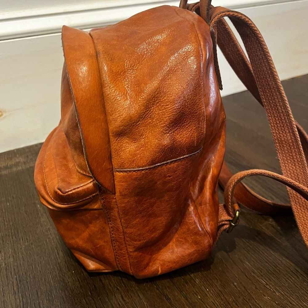MADEWELL BUNDLE Leather backpack bag jeans seersucker skirt leggings tan… - Picture 16 of 16